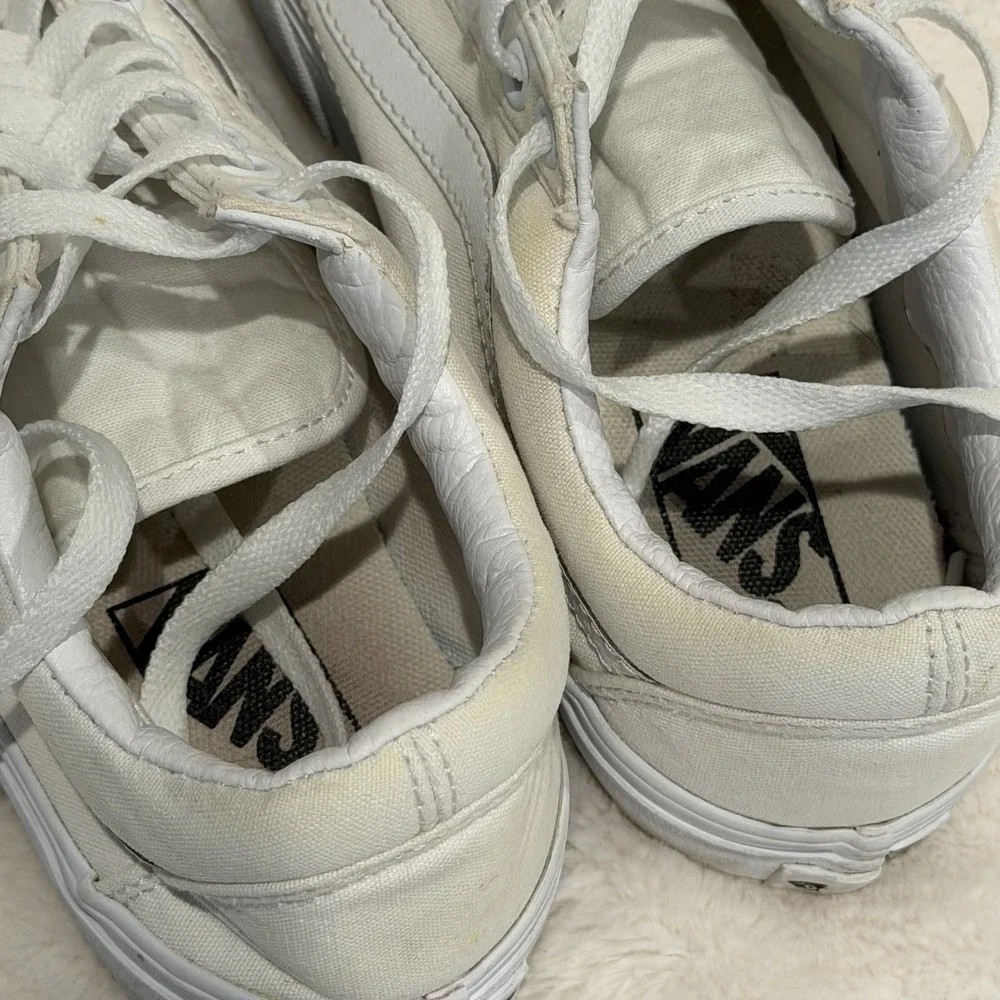 Vans Old Skool Platform Sneakers Men 6.5  Women 8.5 White Skater Casual 721356